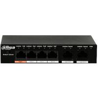 DAHUA (PFS3006-4ET-60) 4 PORT POE (4FE POE + 2FE UPLINK, TOPLAM 60W POE) SWITCH