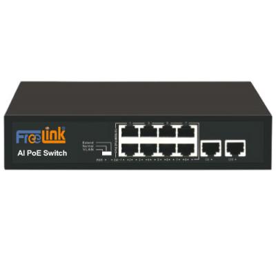 FREELINK (FR-82GN) 8 PORT 10/100 POE 2xUPLİNK GIGABIT 120W POE SWİTCH