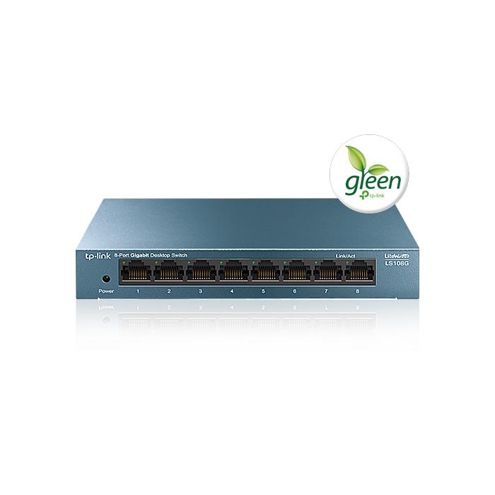 TP-LINK (LS108G) 8 PORT 10/100/1000 DESKTOP SWITCH