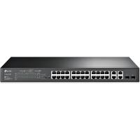 TP-LINK (T1500-28PCT) 24 PORT 10/100 4x POE 10/100/1000 2xCOMBO SFP SWITCH-192W