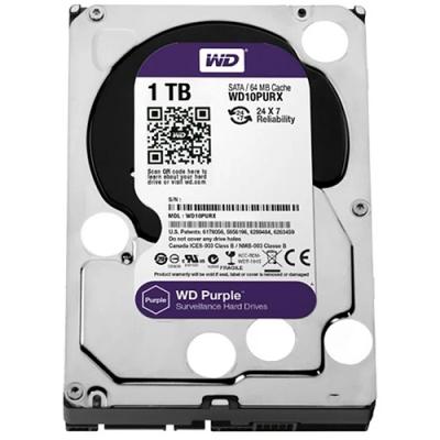WESTERN DIGITAL PURPLE (WD10PURZ) 1TB 3.5 INC 64MB INTELLIPOWER 6.0Gb/s 7/24 GÜVENLİK HARDDISK