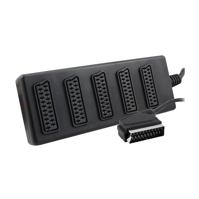 1 ERKEK - 5 DİŞİ 5Lİ SİYAH SCART DAĞITICI