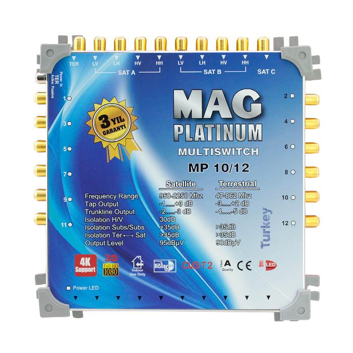 10*12 KASKATLI UYDU SANTRALİ MAG PLATINUM