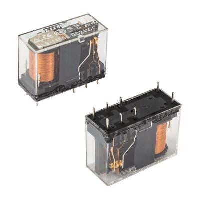 24 VOLT ROLE ÇİFT KONTAK ŞEFFAF 8 BACAK 5 AMPER