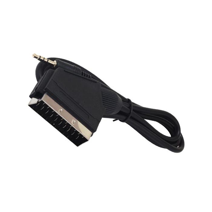 3.5 MM STEREO ERKEK/SCART KABLO 1.2 METRE SCART TO 3.5MM UZUN JACK UYDU ALICISI AV KABLO