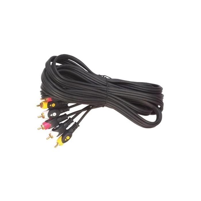 3 RCA + 3 RCA 5 METRE KALIN KABLO ELEKTROMER