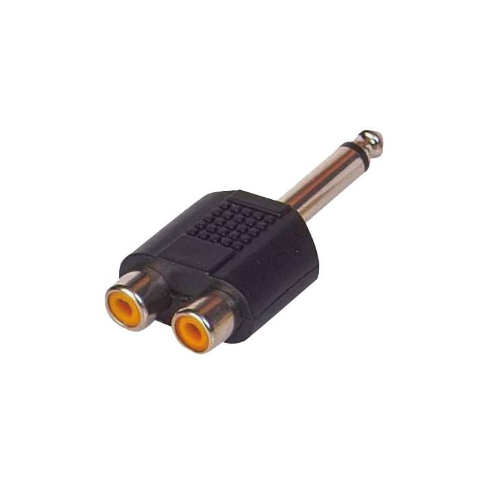 POWERMASTER PM-4210 6.3 MM MONO ERKEK/2 RCA DİŞİ ÇEVİRİCİ JACK