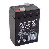 ATEX AX-604 AKÜ 6 VOLT - 4 AMPER IŞILDAK AKÜSÜ (70 X 48 X 101 MM)