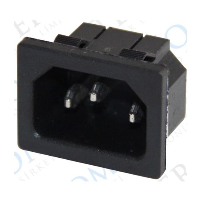 IC-212B C14 POWER SOKET ERKEK KULAKSIZ AS-04