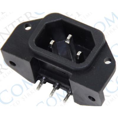 IC-212C C14 POWER SOKET ERKEK KULAKLI 90C PCB