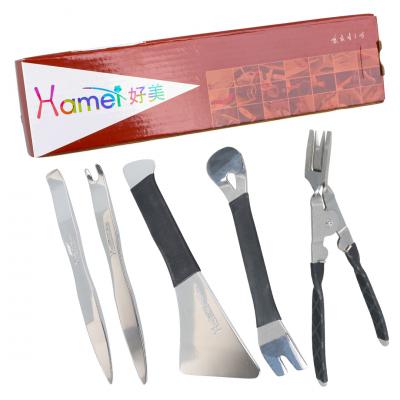 CARSTAR HM-598PRO ARAÇ KAPI KOLU ÇERÇEVE SÖKME SETİ PASLANMAZ ÇELİK (5 FARKLI APARAT)