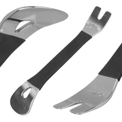 CARSTAR SP6 ARAÇ İÇİ SES SİSTEMİ SÖKME LEVYESİ KROM KAPLAMA ÇELİK (3X195MM)