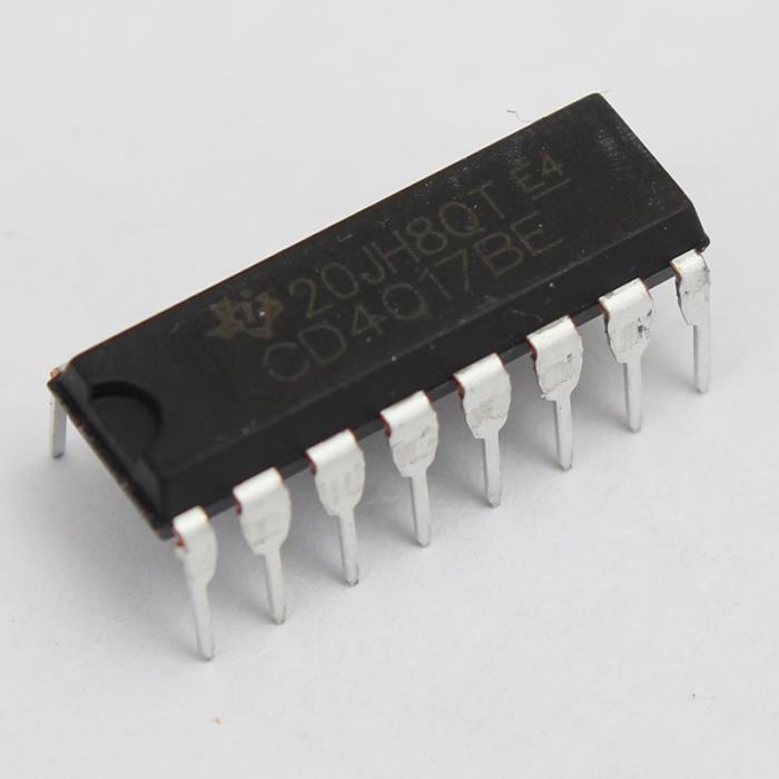 CD 4017 DIP-16 ENTEGRE DEVRE