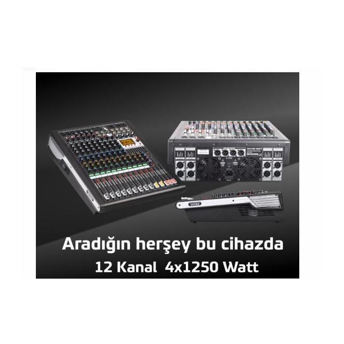 DDS DPX-PRO12 4X1250 WATT 12 KANAL POWER MIXER