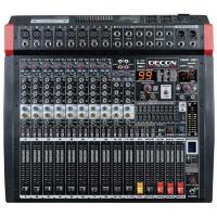 DECON DMP-12P USB-BLUETOOTH 8 KANAL MONO/2 KANAL STEREO 2X650W 12 KANAL POWER MIXER