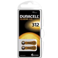 DURACELL 312 NO KULAKLIK PİLİ (6LI PAKET)