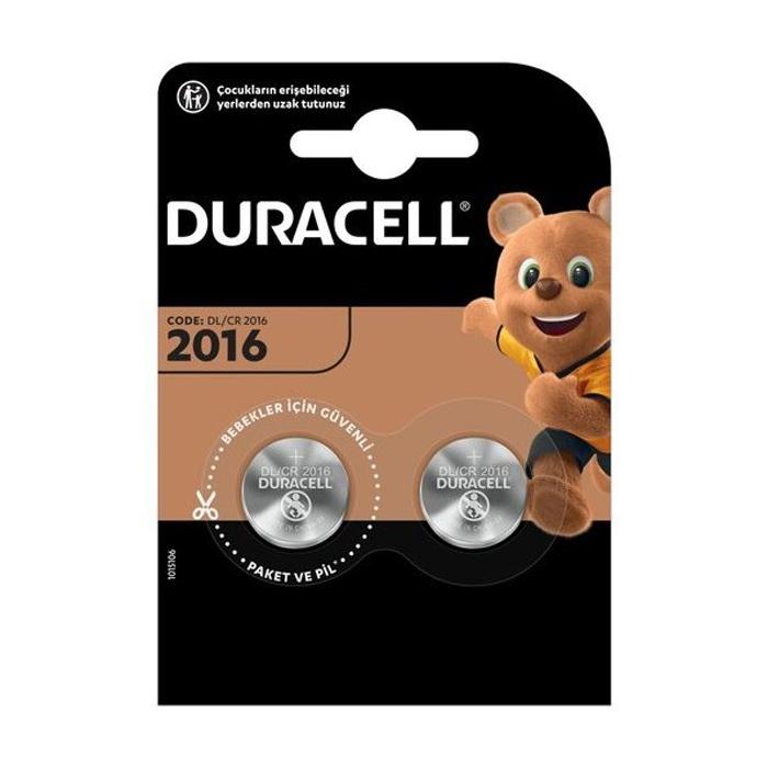 DURACELL CR2016 LİTYUM PİL (2Lİ PAKET FİYATI)
