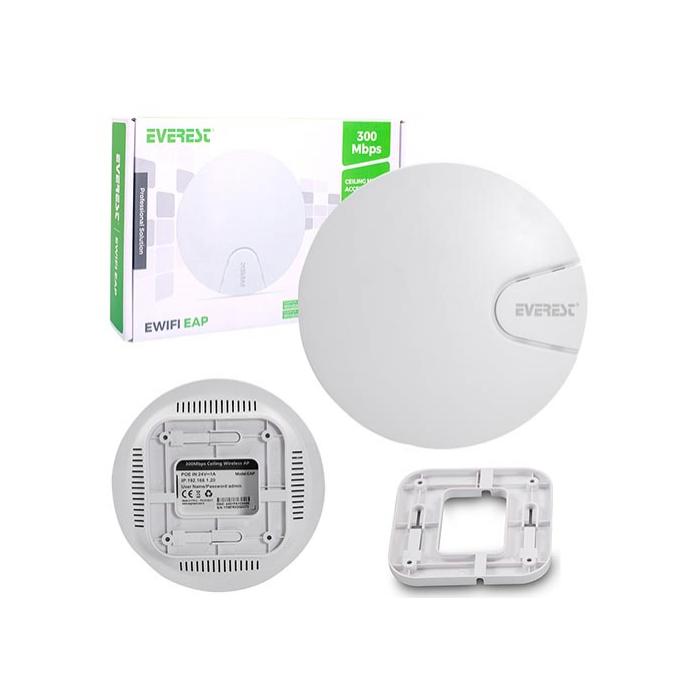 EVEREST EWIFI EAP 300 MBPS 11N 2.4GHZ TAVAN ACCESS POINT ROUTER