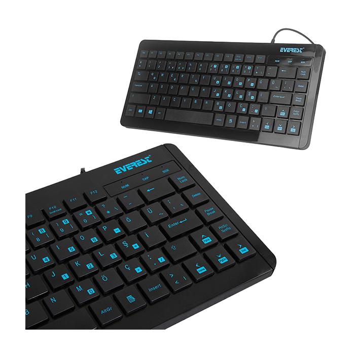 EVEREST KB-410 USB MULTİMEDYA MİNİ Q KLAVYE