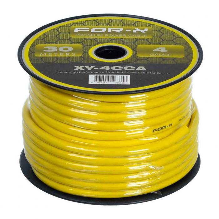 FOR-X XY-4CCA OTO ANFİ 4GA POWER KABLO 30 METRE