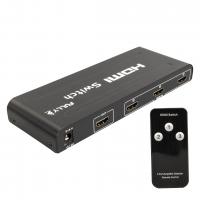 FULLY G-538H 3 GİRİŞ 1 ÇIKIŞ HDMI SWITCHER TOPLAYICI METAL KASA ADAPTÖRLÜ