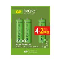 GP RECYKO 2600 MAH AA KALEM 6LI ŞARJLI PİL 4+2 PAKET FİYATI