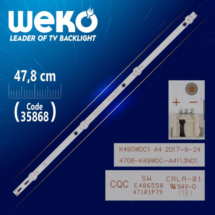K490WDC1 A4 - 4708-K49WDC-A4113N01 - 47.8 CM 4 LEDLİ - (WK-1330)