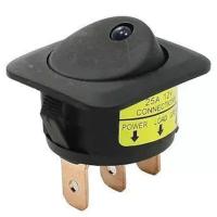 LEDLİ 3 PİN 25 AMPER -12 VOLT DC KIRMIZI ON-OFF ANAHTAR (IC-132D)