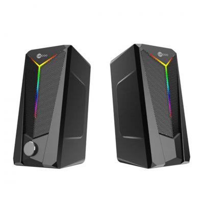 LENOVO LECOO DS104 KABLOLU USB + 3.5MM JACK 6W 80DB RGB IŞIKLI 1+1 GAMING SPEAKER HOPARLÖR