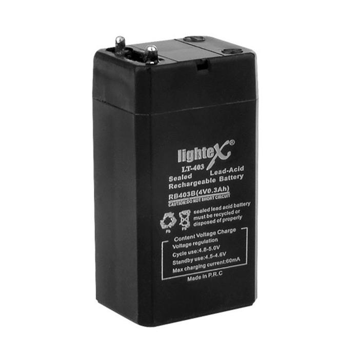 LIGHTEX LT-403 4 VOLT - 0.3 AMPER AKÜ
