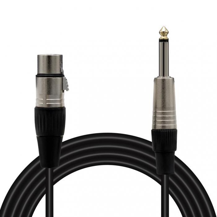 MAGİCVOİCE LD379B 6.3 MM MONO ERKEK + CANON DİŞİ 20 METRE MİK ARA KABLO