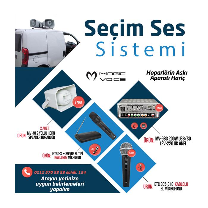 MAGICVOICE 2Lİ HORN HOPARLÖRLÜ SEÇİM SETİ