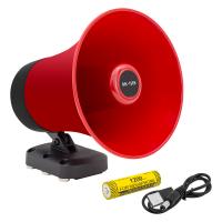 MAGICVOICE MK-196K ARAÇ ÜSTÜ MIKNATISLI BLUETOOTH USBLİ 18650 PİLLİ 50 WATT HARİCİ HORN HOPARLÖR