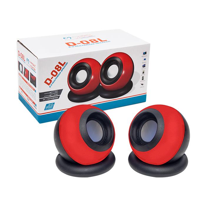 MAGICVOICE D-08L 1+1 USB MİNİ OVAL HOPARLÖR - SPEAKER (2*3 WATT - 4 OHM)