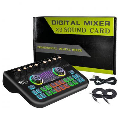 MAGICVOICE JC-X3 PROFESYONEL DİJİTAL MİXER (SİYAH RENK) 210X130X40MM