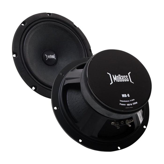 MOBASS MB-8 8 4 OHM 100 WATT - 250 WATT 20 CM MIDRANGE OTO HOPARLÖR (2Lİ TAKIM)
