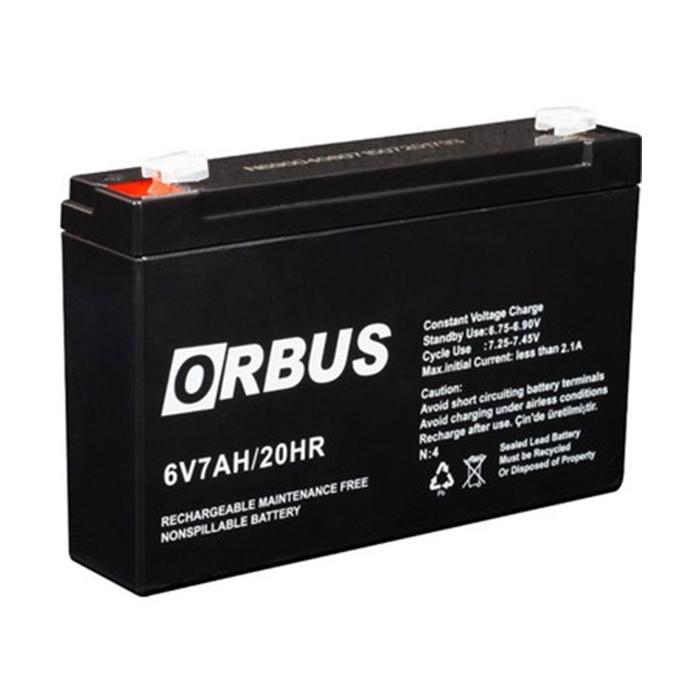 ORBUS 6 VOLT - 7 AMPER AKÜ (150 X 30 X 94 MM)