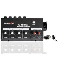 OSAWA W-404FX MİK GİRİŞ-1 LINE ÇIKIŞ EKOLU MİK ÇOĞALTICI 20 DB ADAPTÖRLÜ 4 KANAL MINI MIXER