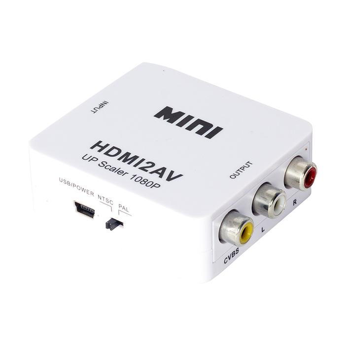 POWERMASTER PM-12861 HDMI TO RCA MİNİ MODEL 1920X1080 PLASTİK KASA ÇEVİRİCİ KONVERTÖR