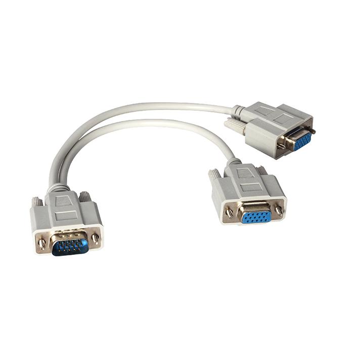 POWERMASTER PM-1557 1 X VGA ERKEK / 2 X VGA DİŞİ 30 CM VGA ÇATAL KABLO