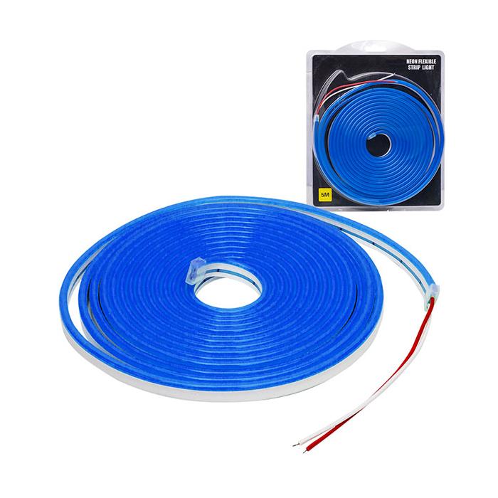 POWERMASTER NEON LED ŞERİT MAVİ 12 VOLT 5 METRE