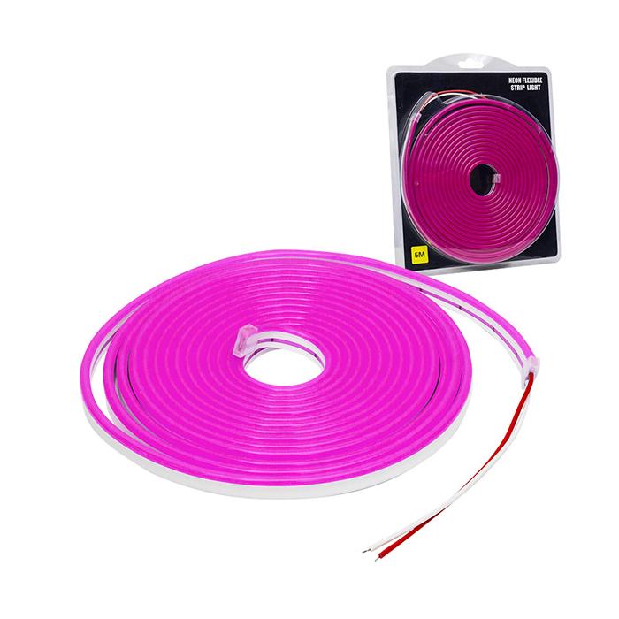 POWERMASTER NEON LED ŞERİT MOR 12 VOLT 5 METRE