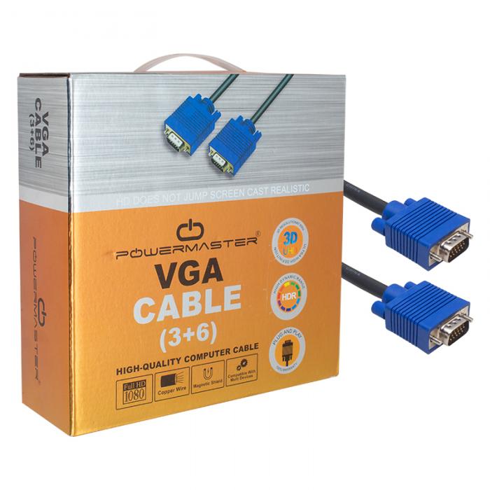 POWERMASTER 15 PİN 3+6 ERKEK/ERKEK 20 METRE VGA KABLO