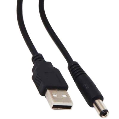 POWERMASTER USB ERKEK 5.5*2.5 UÇLU ADAPTÖR JACKLI 1 MT KABLO