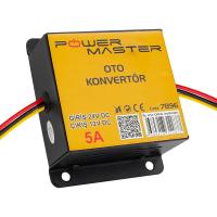 POWERMASTER PM-7896 24V DC / 12V DC 5 AMPER OTO KONVERTÖR