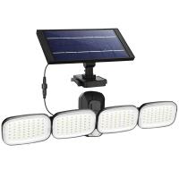 POWERMASTER PM-8048 6 VOLT - 3 WATT SOLAR PANELLİ 4 BAŞLI HAREKET SENSÖRLÜ 200 SMD LEDLİ LAMBA