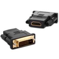 POWERMASTER 24+1 PİN GOLD DVI ERKEK HDMI DİŞİ ÇEVİRİCİ JACK