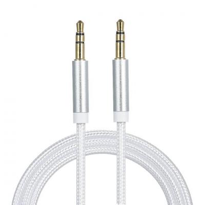 POWERMASTER 3.5 MM ERKEK/ERKEK RENKLİ STEREO 1 METRE KUTULU ÖRGÜLÜ AUX KABLO