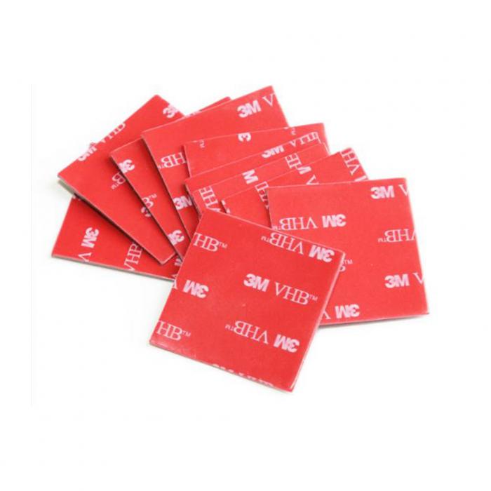 POWERMASTER PM-25701 25X25MM KARE 3M ÇİFT TARAFLI BANT (10LU PAKET)