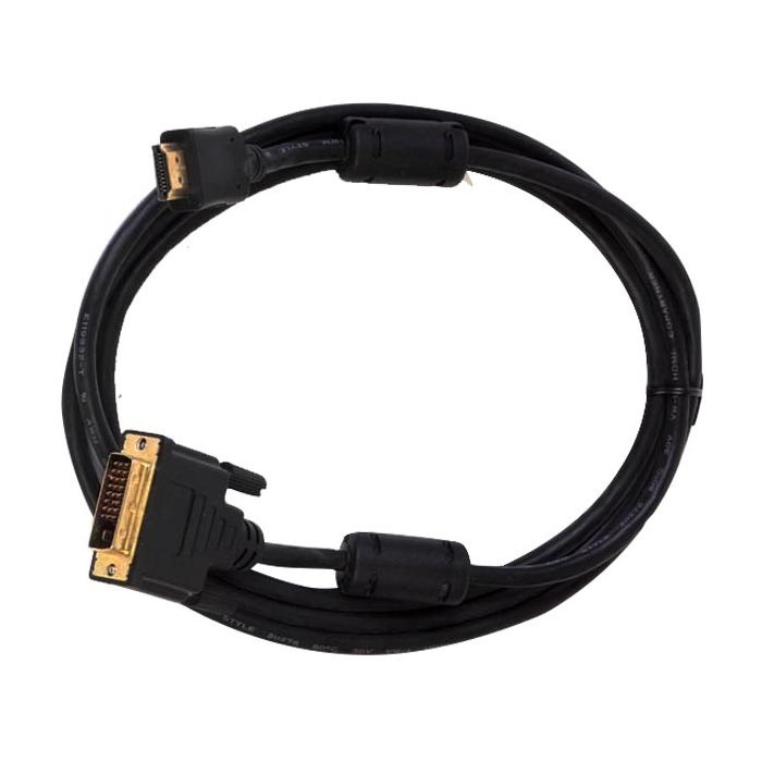 POWERMASTER PM-12886 10 METRE DVI 24+1 MALE TO HDMI 19P MALE GOLD UÇLU HDMI DVI KABLO